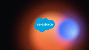 Salesforce logo on an Arcsen gradient