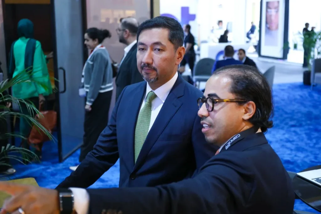 Mohamed Abdelsalam of Arcsen and Mohammed AlKhotani of Salesforce at the Salesforce stand, Cairo ICT 2025